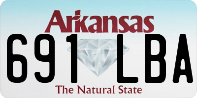 AR license plate 691LBA