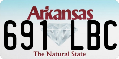 AR license plate 691LBC