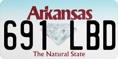 AR license plate 691LBD