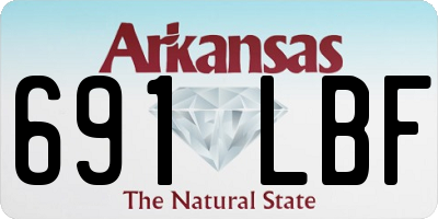 AR license plate 691LBF
