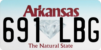 AR license plate 691LBG