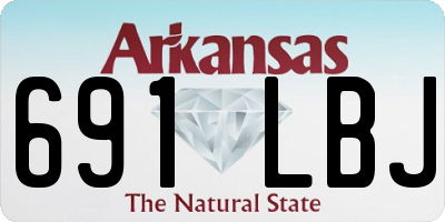 AR license plate 691LBJ