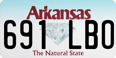 AR license plate 691LBO