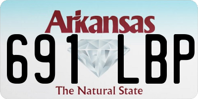 AR license plate 691LBP