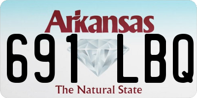 AR license plate 691LBQ