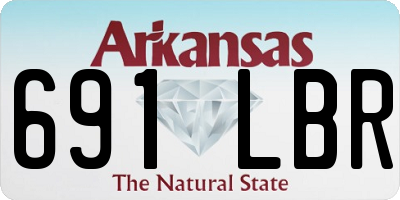 AR license plate 691LBR