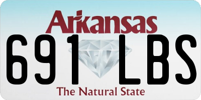 AR license plate 691LBS