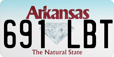 AR license plate 691LBT