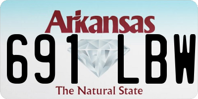 AR license plate 691LBW