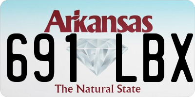 AR license plate 691LBX