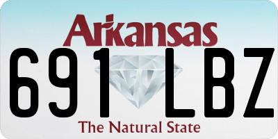 AR license plate 691LBZ