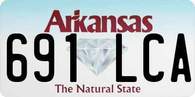 AR license plate 691LCA