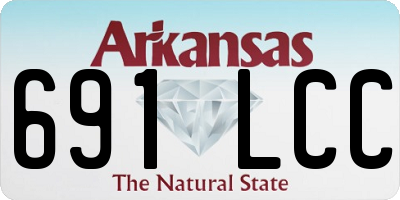 AR license plate 691LCC