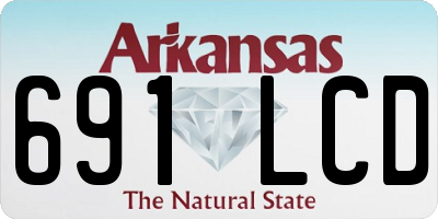 AR license plate 691LCD