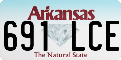 AR license plate 691LCE