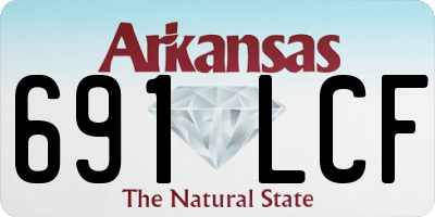AR license plate 691LCF