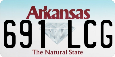 AR license plate 691LCG