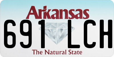 AR license plate 691LCH