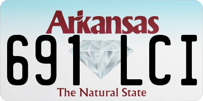 AR license plate 691LCI