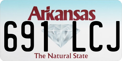 AR license plate 691LCJ
