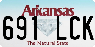 AR license plate 691LCK
