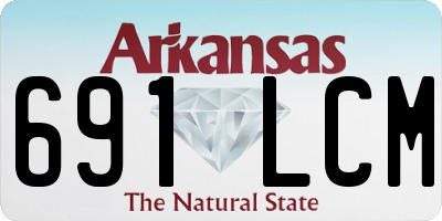 AR license plate 691LCM