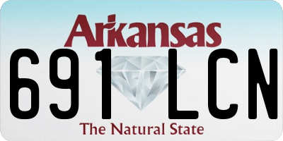 AR license plate 691LCN