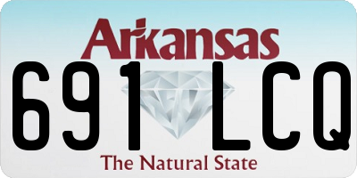 AR license plate 691LCQ