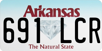 AR license plate 691LCR