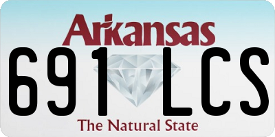AR license plate 691LCS