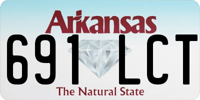 AR license plate 691LCT