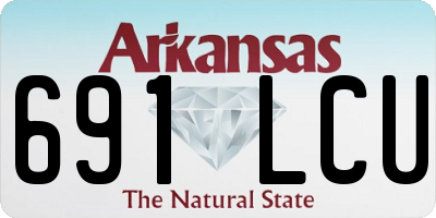 AR license plate 691LCU