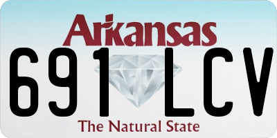 AR license plate 691LCV