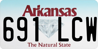 AR license plate 691LCW