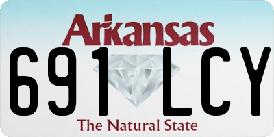 AR license plate 691LCY