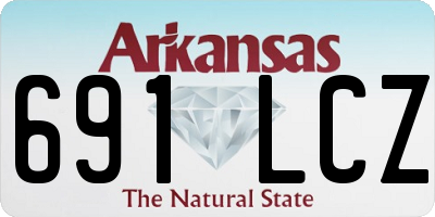 AR license plate 691LCZ