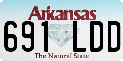 AR license plate 691LDD
