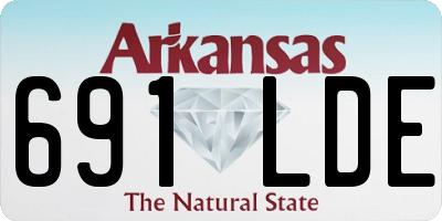 AR license plate 691LDE