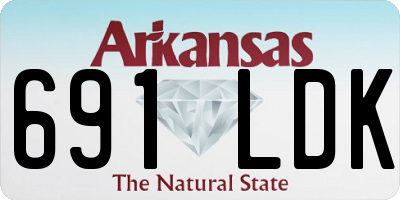 AR license plate 691LDK