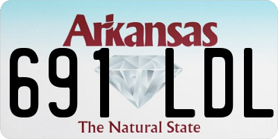 AR license plate 691LDL
