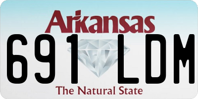 AR license plate 691LDM