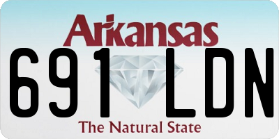 AR license plate 691LDN