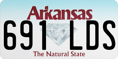 AR license plate 691LDS