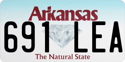AR license plate 691LEA
