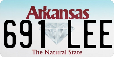 AR license plate 691LEE