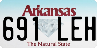 AR license plate 691LEH