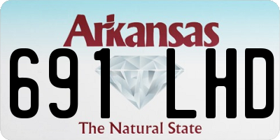 AR license plate 691LHD