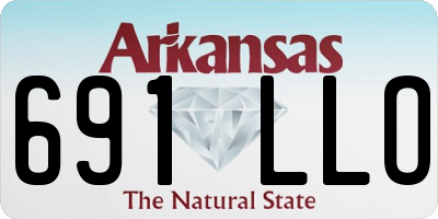 AR license plate 691LLO