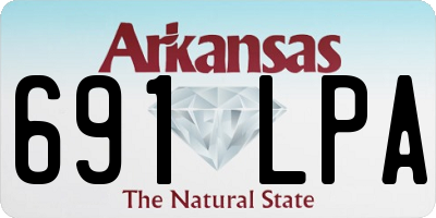 AR license plate 691LPA