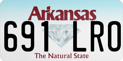 AR license plate 691LRO